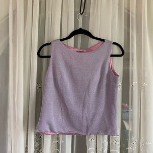 Purple Glittery Crop Top